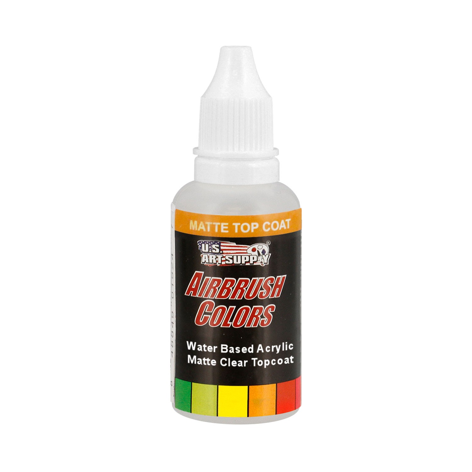 US Art Supply 1-Ounce Protective Clear Matte Top Coat Airbrush Paint Clear
