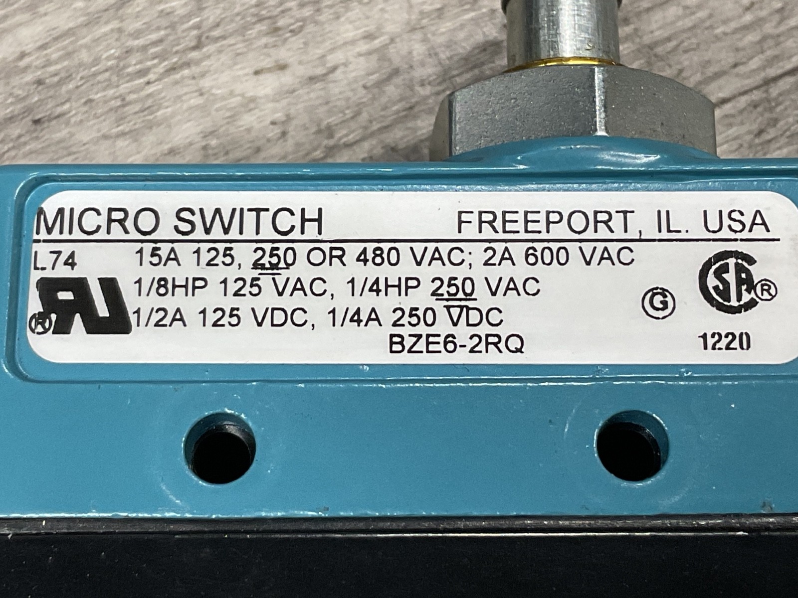 MICRO SWITCH IEC 60947-5-1 #301M111