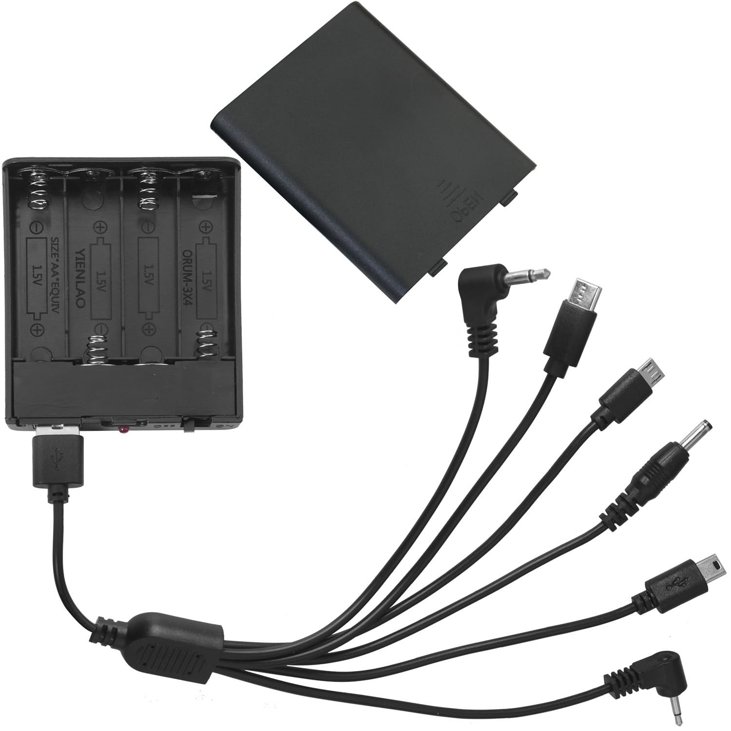 Universal Safe Emergency External Power Box 6 Connector Universal Port 4 AA 6...