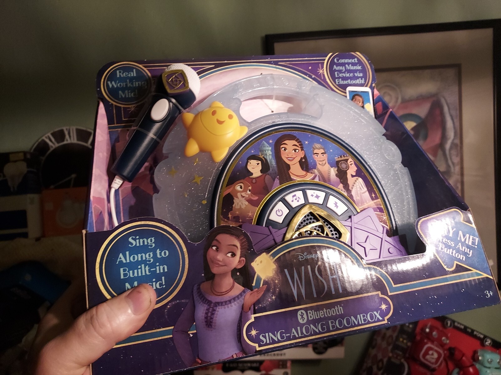 Disney WISH Asha Sing-Along Boombox Bluetooth Real Working Mic✅️ ✨️Wish♻️