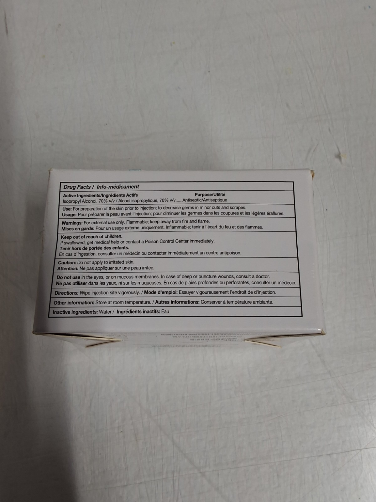 Drop Safe Alcohol Prep Pads 1 Boxes (100 Alcohol Pads)