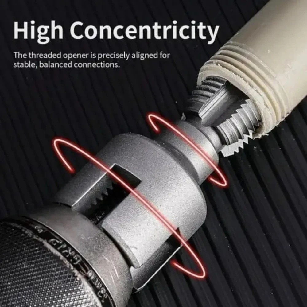 2Pcs 1/2''&3/4'' Water Pipe Integrated Internal & External Pipe Threading Tool