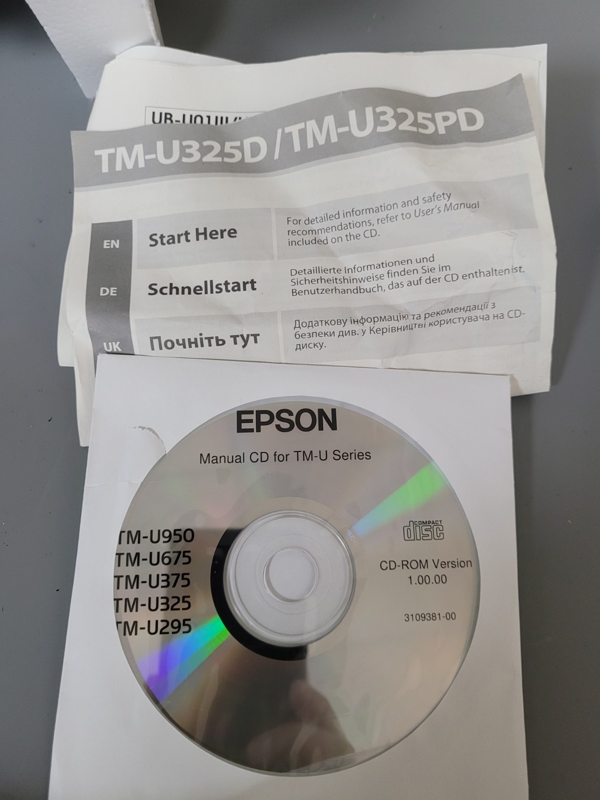 Epson TM-U325D Printer Dot Matrix - OPEN BOX