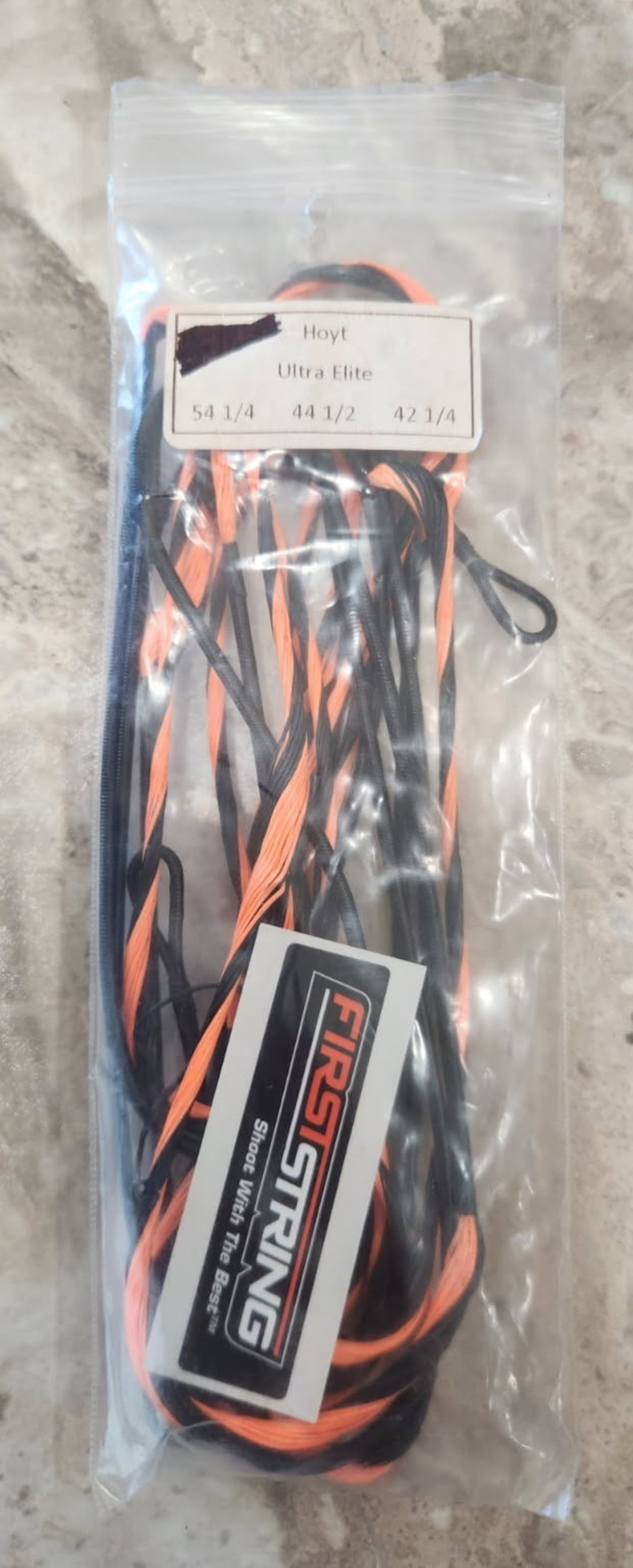 New Hoyt Ultra Elite FirstString String and Cable Set - Orange & Black