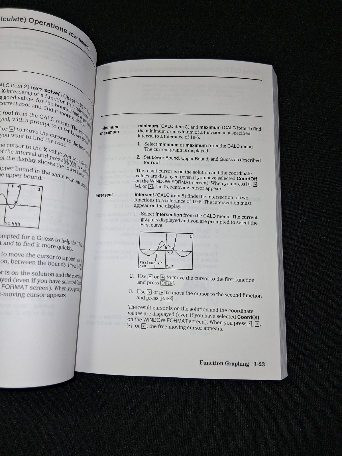Texas Instruments TI-82 Graphing Calculator Guidebook Manual 1993