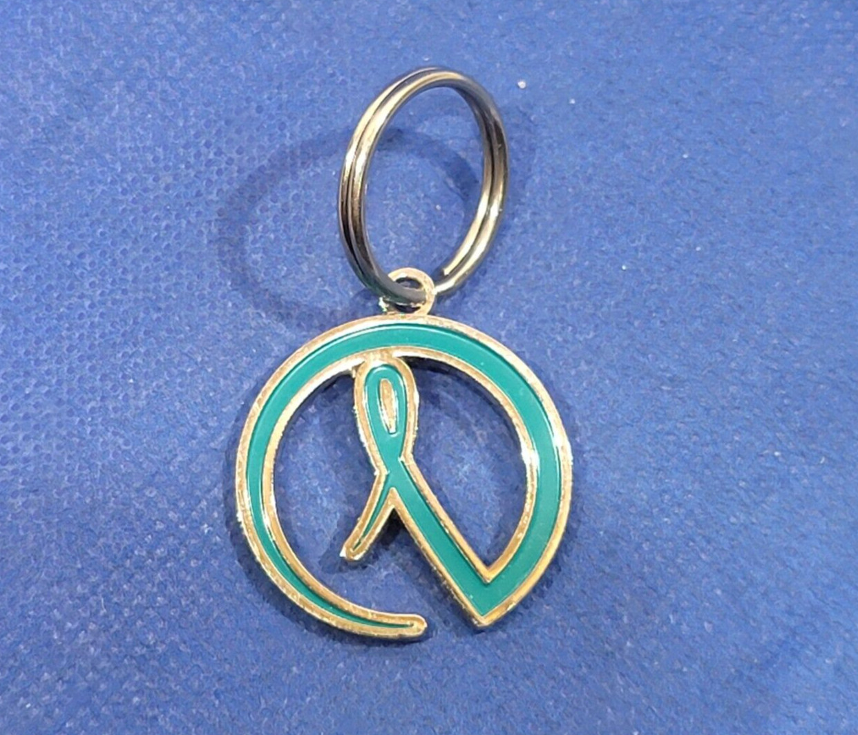 Cancer Awareness Metal Collectable Keychain Keyring