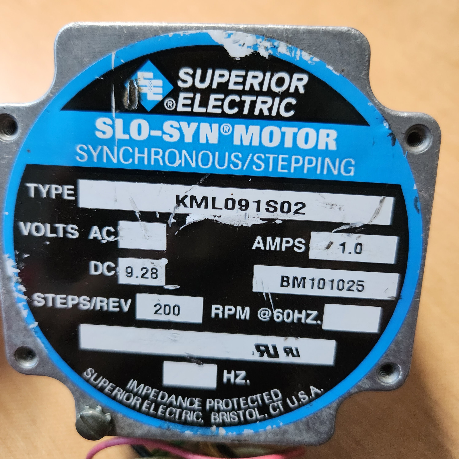 Superior KML091S02 Synchronous / Stepping Motor