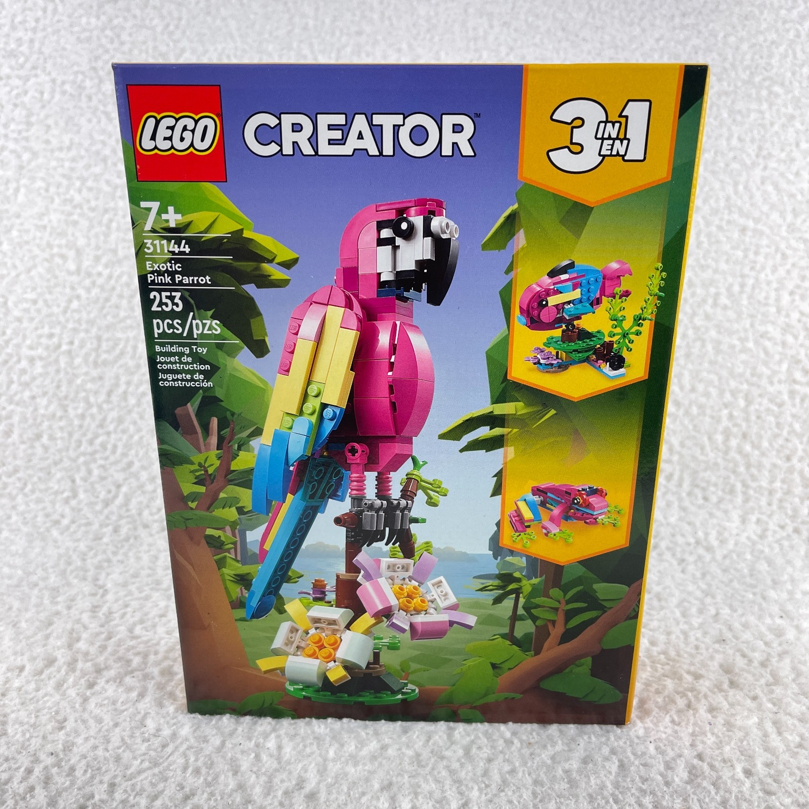 LEGO CREATOR: Exotic Pink Parrot (31144) Building Toy Collectible Complete Set