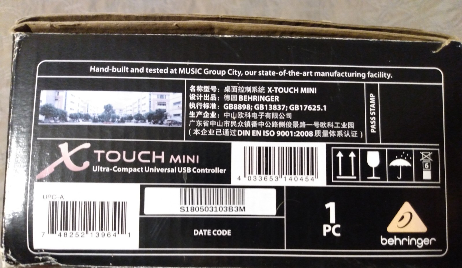 Behringer X-Touch Mini Universal USB MIDI Controller Ultra Compact