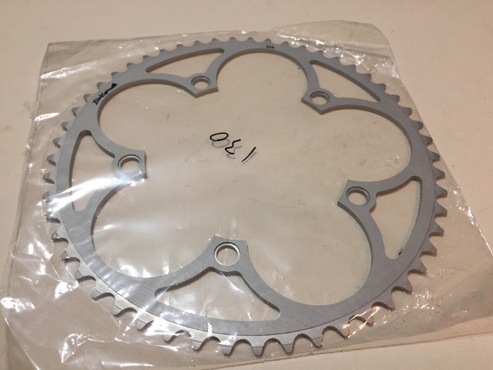BlackSpire 53T 130 mm Aluminum Chainring Silver NOS
