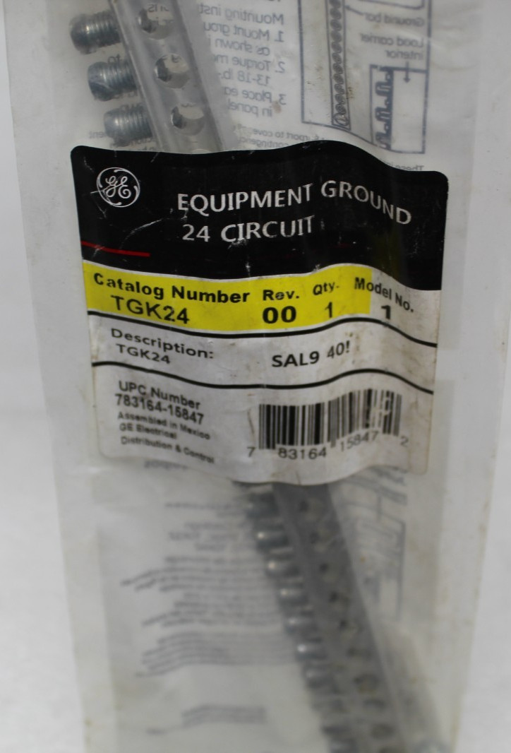 Brand New GE Industrial TGK24 24 Hole Load Center Ground Bar Kit