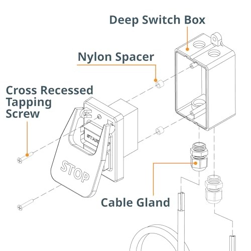 71834 with Hardware for Switch Compatibility - 71007, 71651, Deep Switch Box
