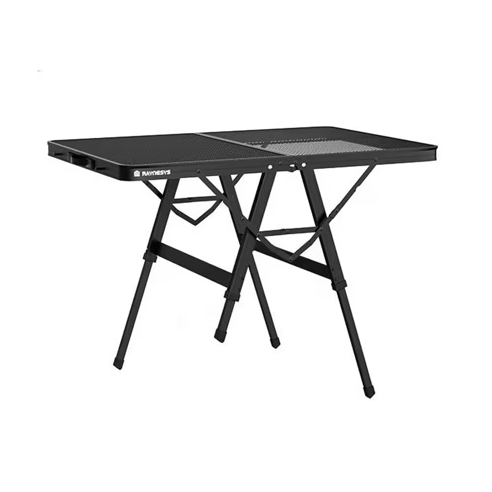 Foldable 23.6 In. Aluminum Rectangle Aluminum Picnic Tables Table Only without U