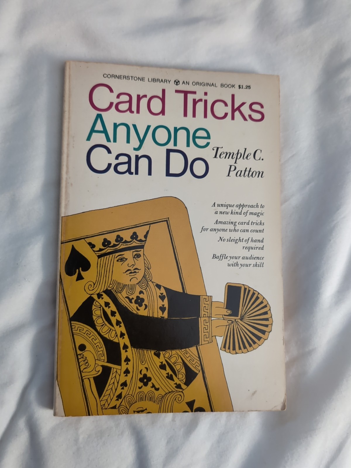 Card Tricks Anyone Can Do Magic Book By Temple Patton 1968