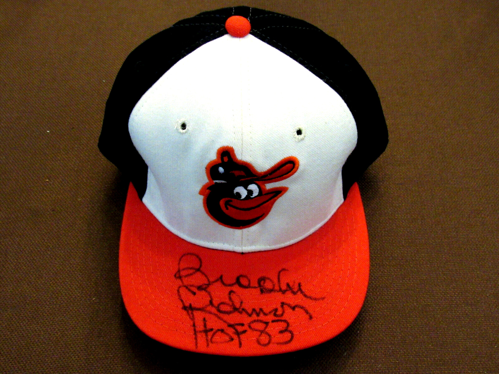 BROOKS ROBINSON HOF 83 1970 WS MVP ORIOLES SIGNED AUTO PRO 100% WOOL CAP JSA