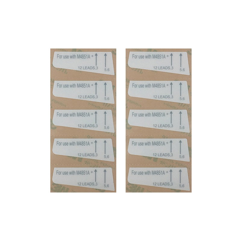 Compatible Lead Label for Philips IntelliVue TRx+ 4851A (10Pcs)