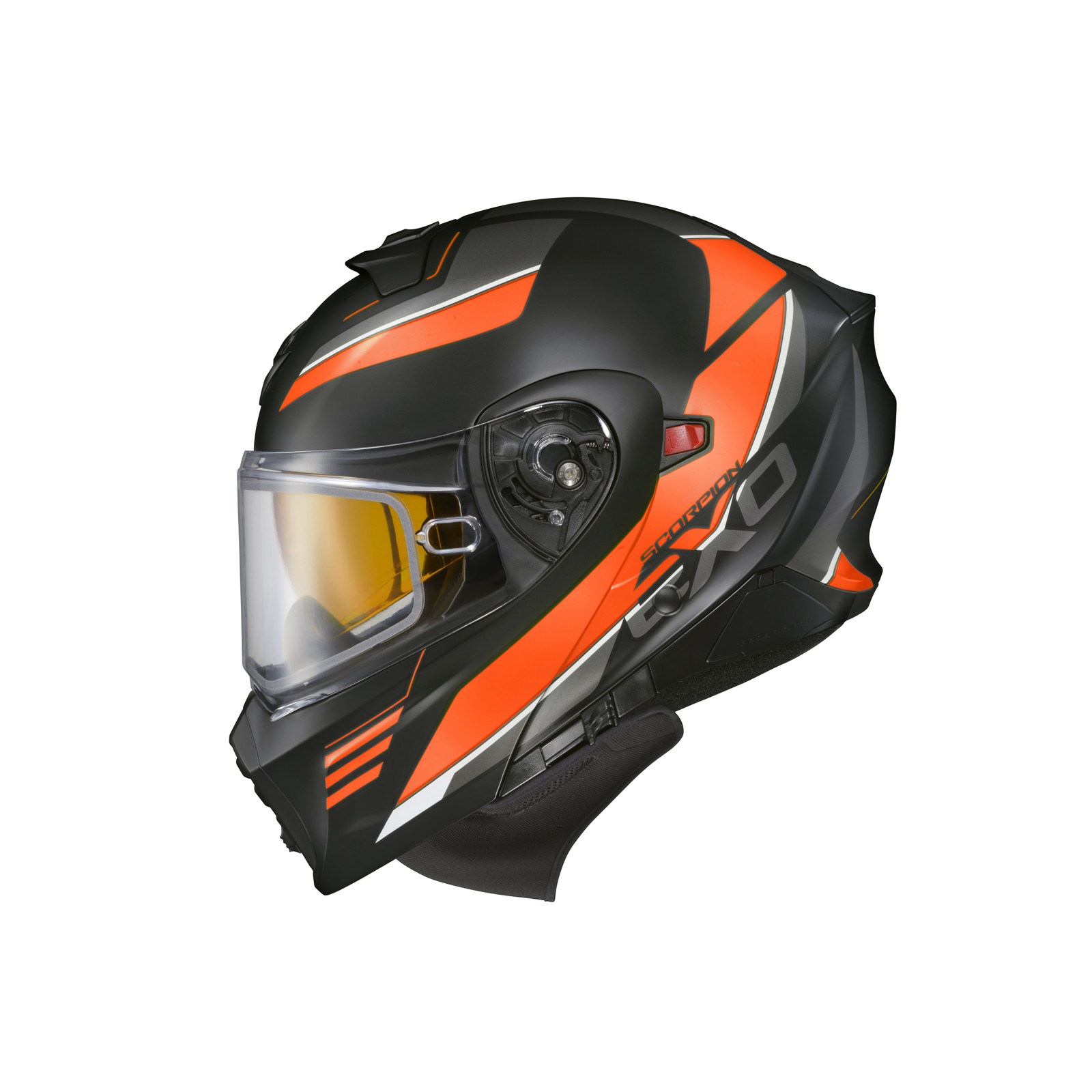 SCORPION EXO GT930 Cold Weather Helmet Modulus Orange Fits SM With Dual Pane