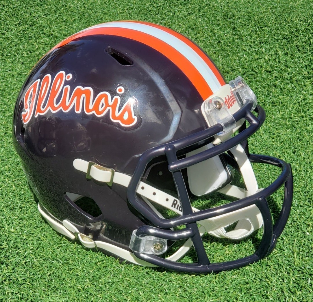 ILLINOIS FIGHTING ILLINI 2025 MUSIC CITY BOWL FOOTBALL MINI HELMET