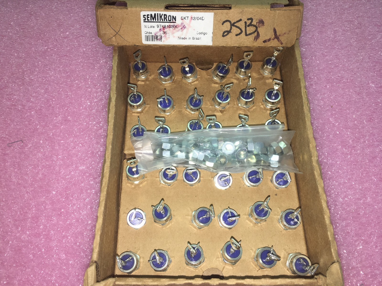 (1 PIECE) SKT12/04D, SKT 12/04 D, SEMIKRON Thyristor Central Gate