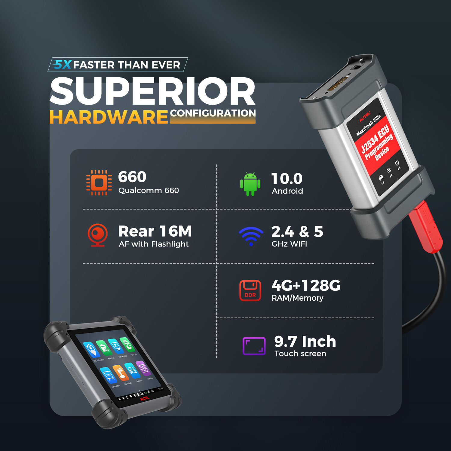 Autel MaxiSys MS908S PRO II 2023 J2534 Programming Diagnostic Tool OBD2 Scanner