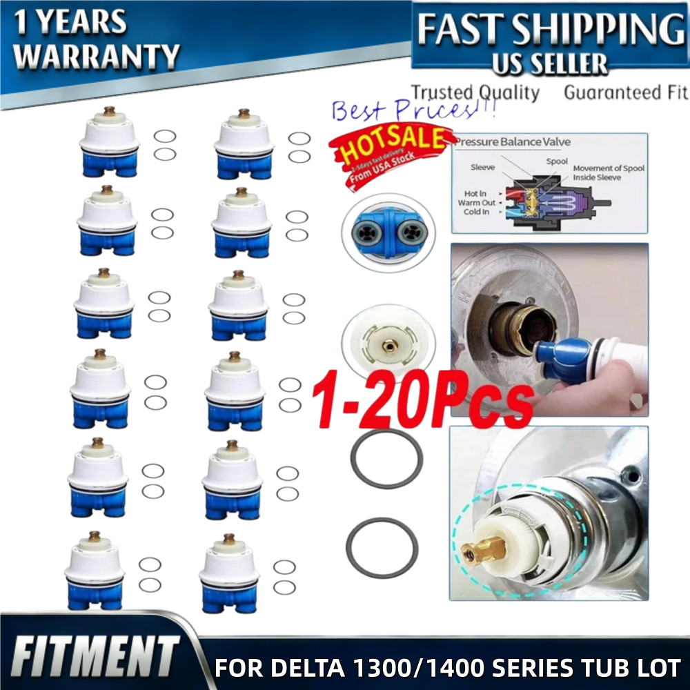 RP19804 SHOWER CARTRIDGE ASSEMBLY COMPATIBLE FOR DELTA 1300/1400 SERIES TUB LOT