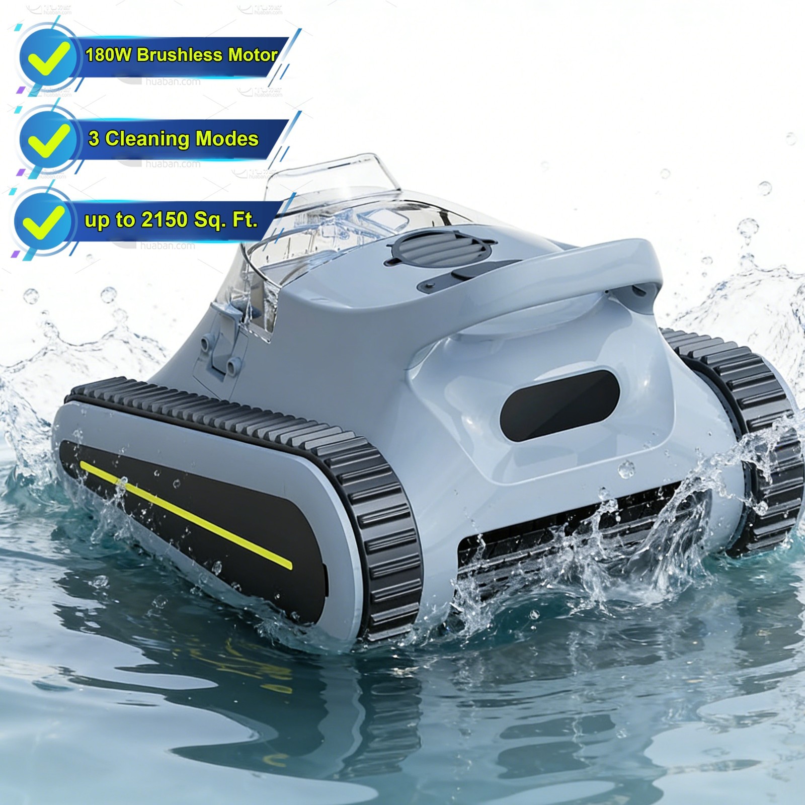 Robotic Pool Cleaner Cordless Pool Vacuum Robot Wall Climbing for Swimming Pools