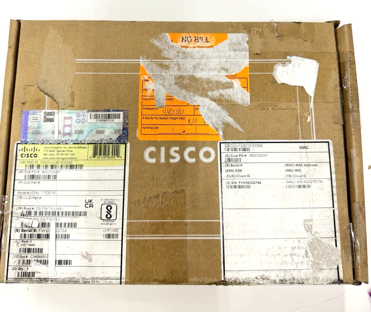 Cisco CS-T10-TS-L-K9 Room Navigator Panel & Stand for Table Data Sheet Gray