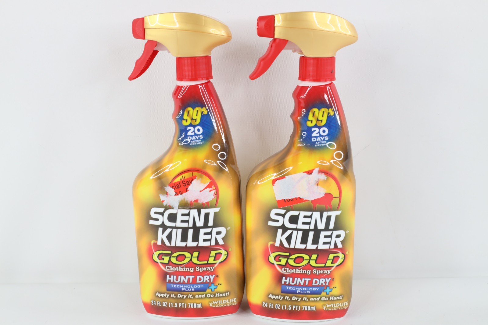2 Pack Wildlife Research Center Scent Kill Gold Spray 48 FL OZ Hunting Dry