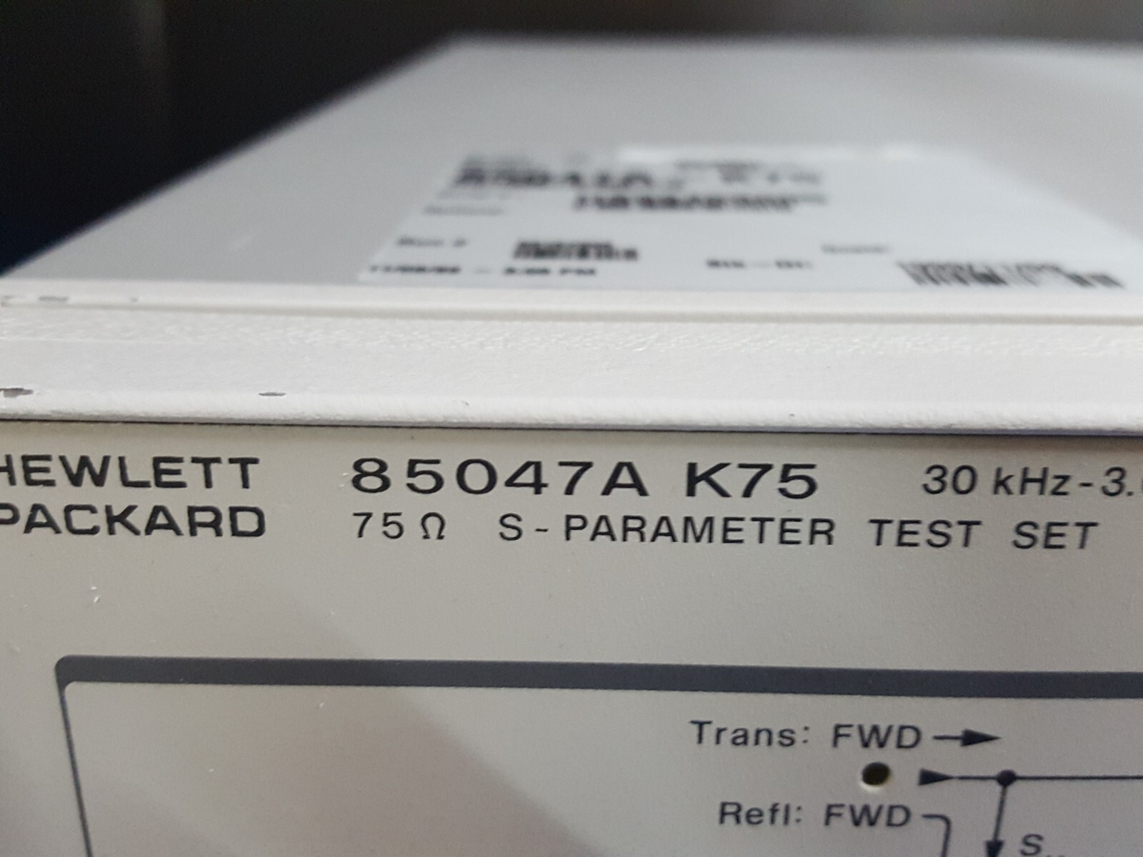 HP 85047A K75: 75Ohm S-Parameter Test Set, 30KHz - 3.0GHz, Untested (9005)
