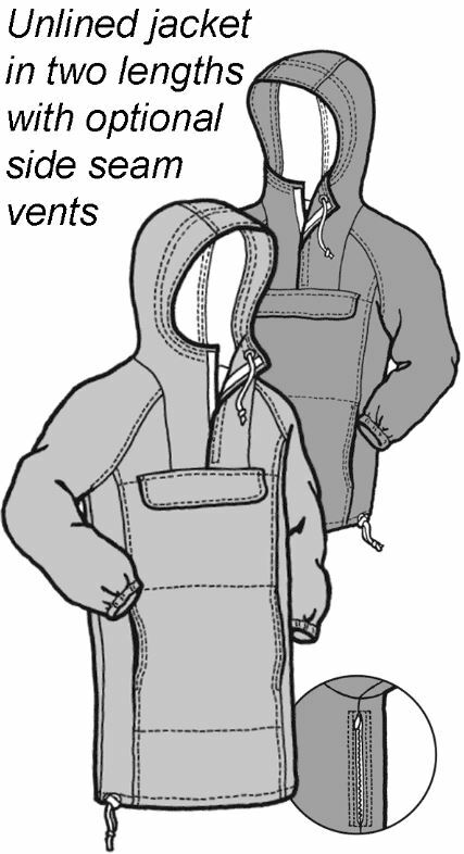 Men's Coast Range Anorak Jacket Coat #126 Sewing Pattern (Pattern Only) gp126