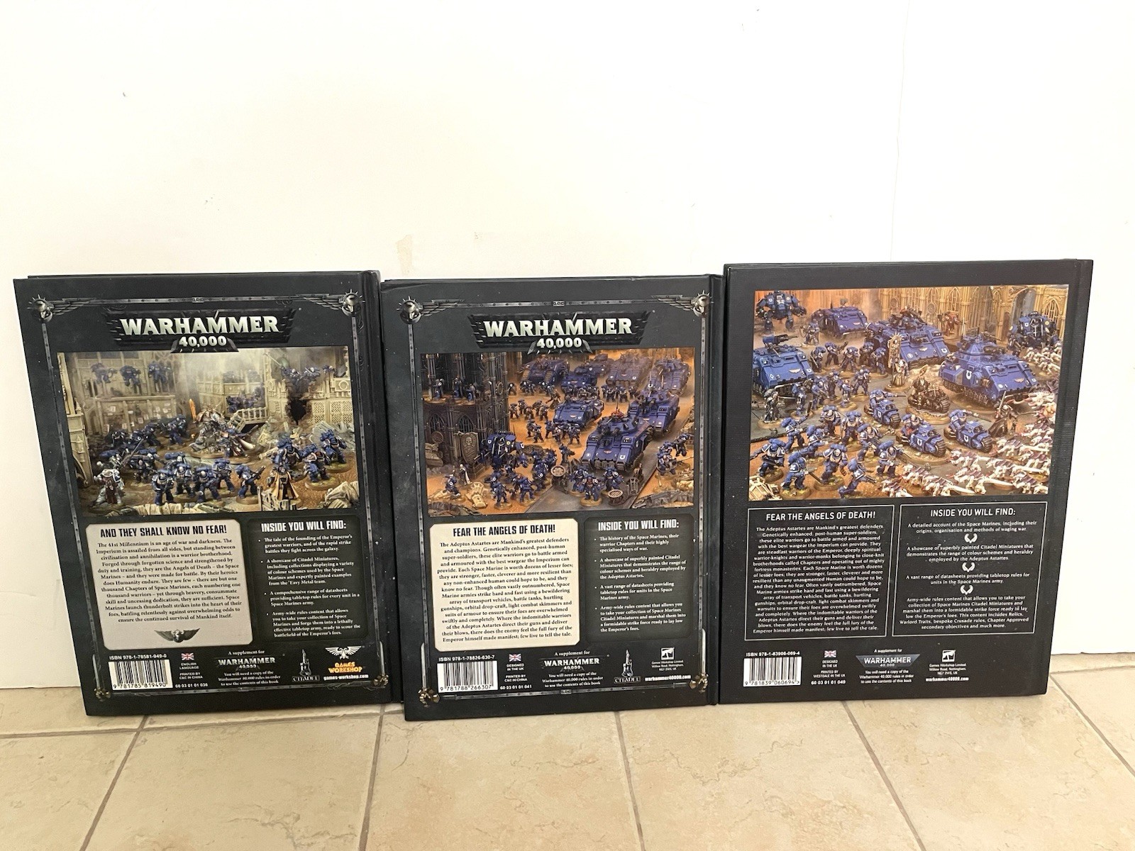 Warhammer 40K Space Marines Codex Lot 8th 9th 10th Edition Hardcover