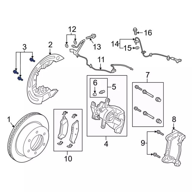 Genuine Ford Splash Shield Screw W711354-S437
