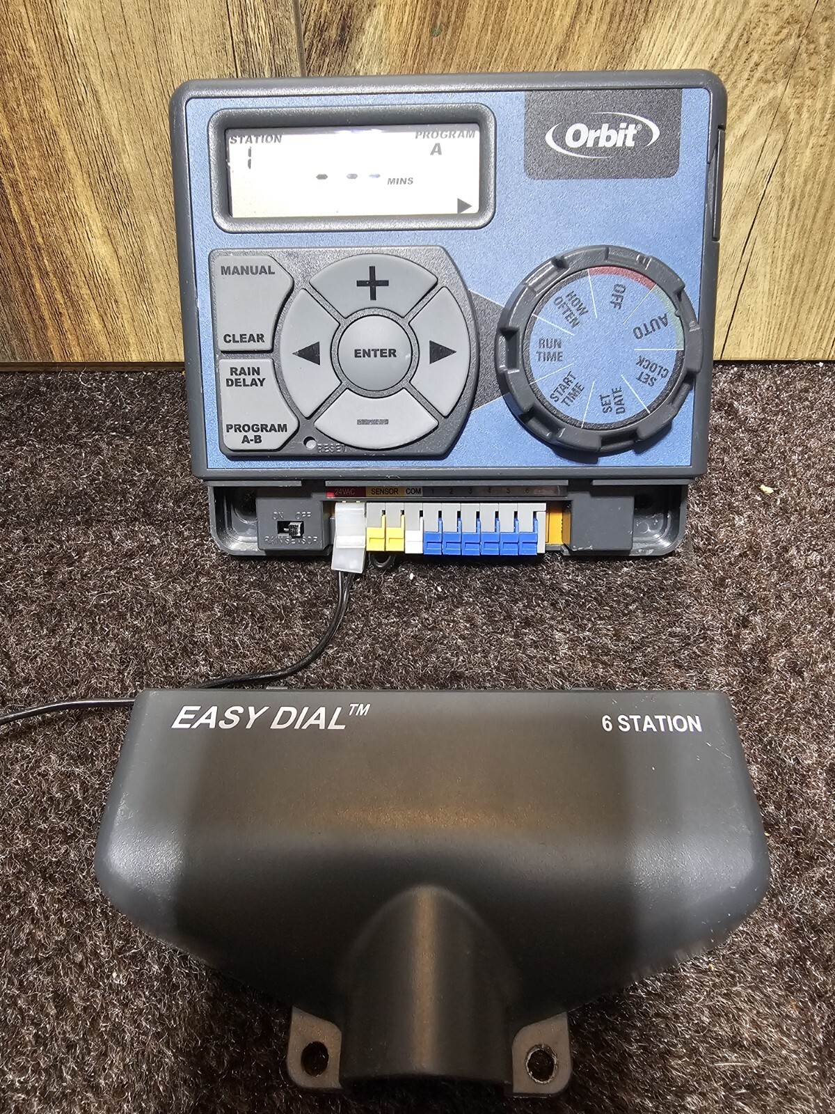 ORBIT Easy DIAL Series 28956 Blue 6-Station 2-Programs Indoor Sprinkler Timer