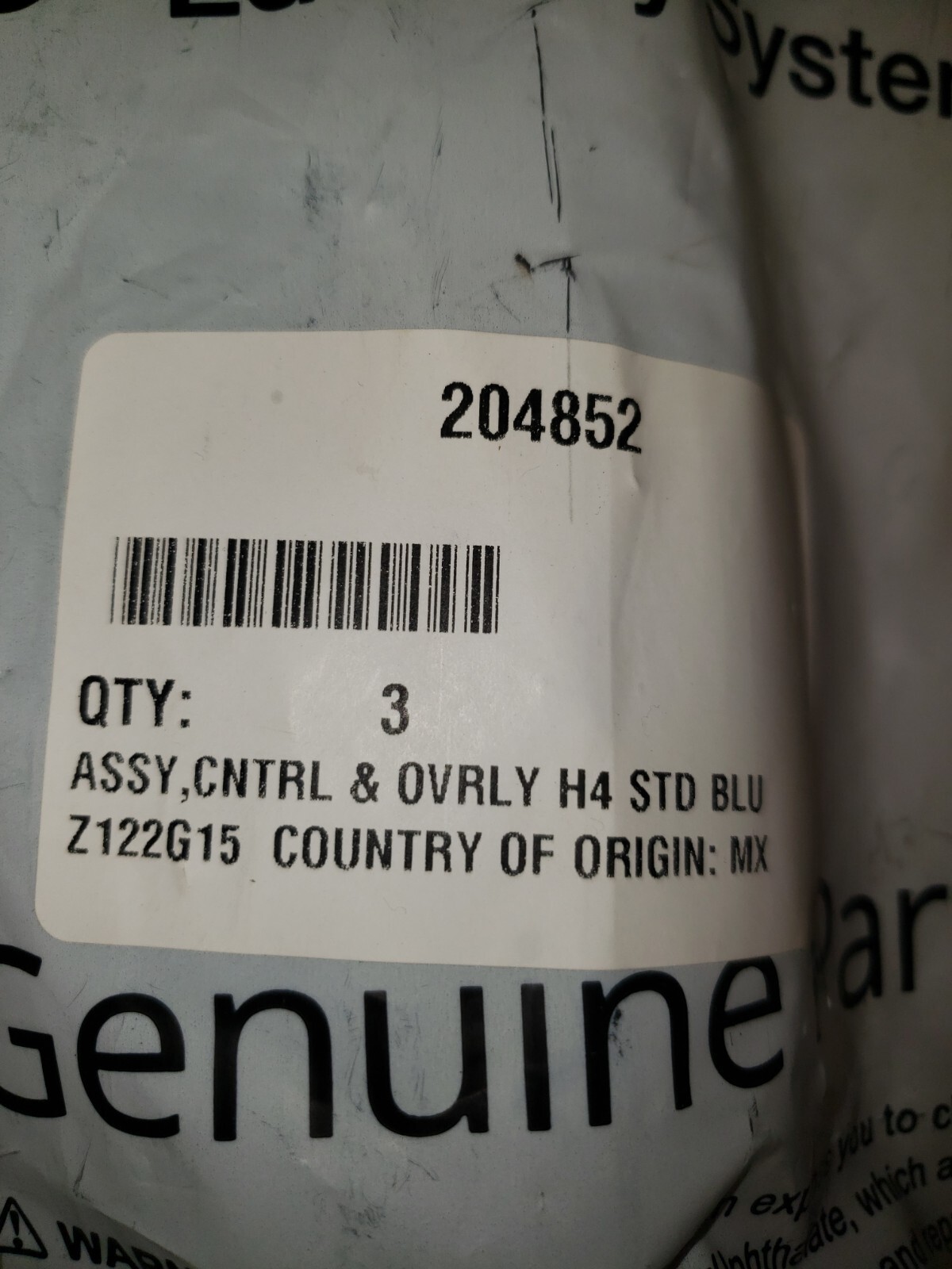 204852 OEM Speed Queen Control With Overlay New