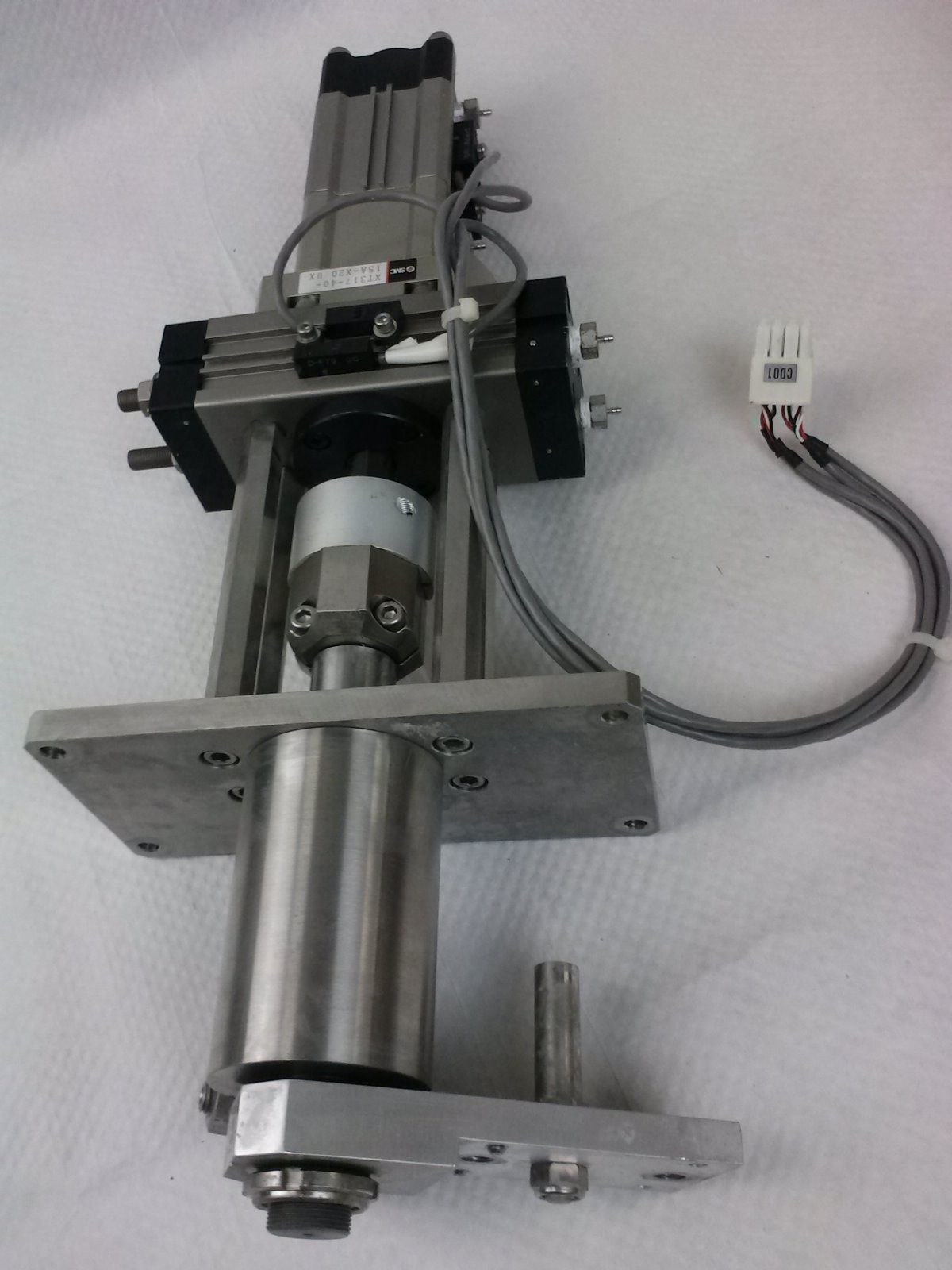 TEL Tokyo Electron SMC XT317 Process Door Pneumatic Rotary Actuator, Used