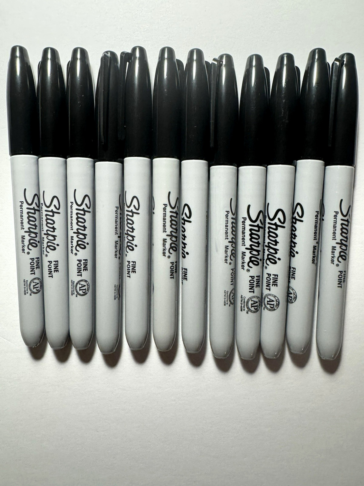 1 DOZEN Sharpie Permanent Fine Point Marker Black BULK FRESH STOCK BRAND NEW 12