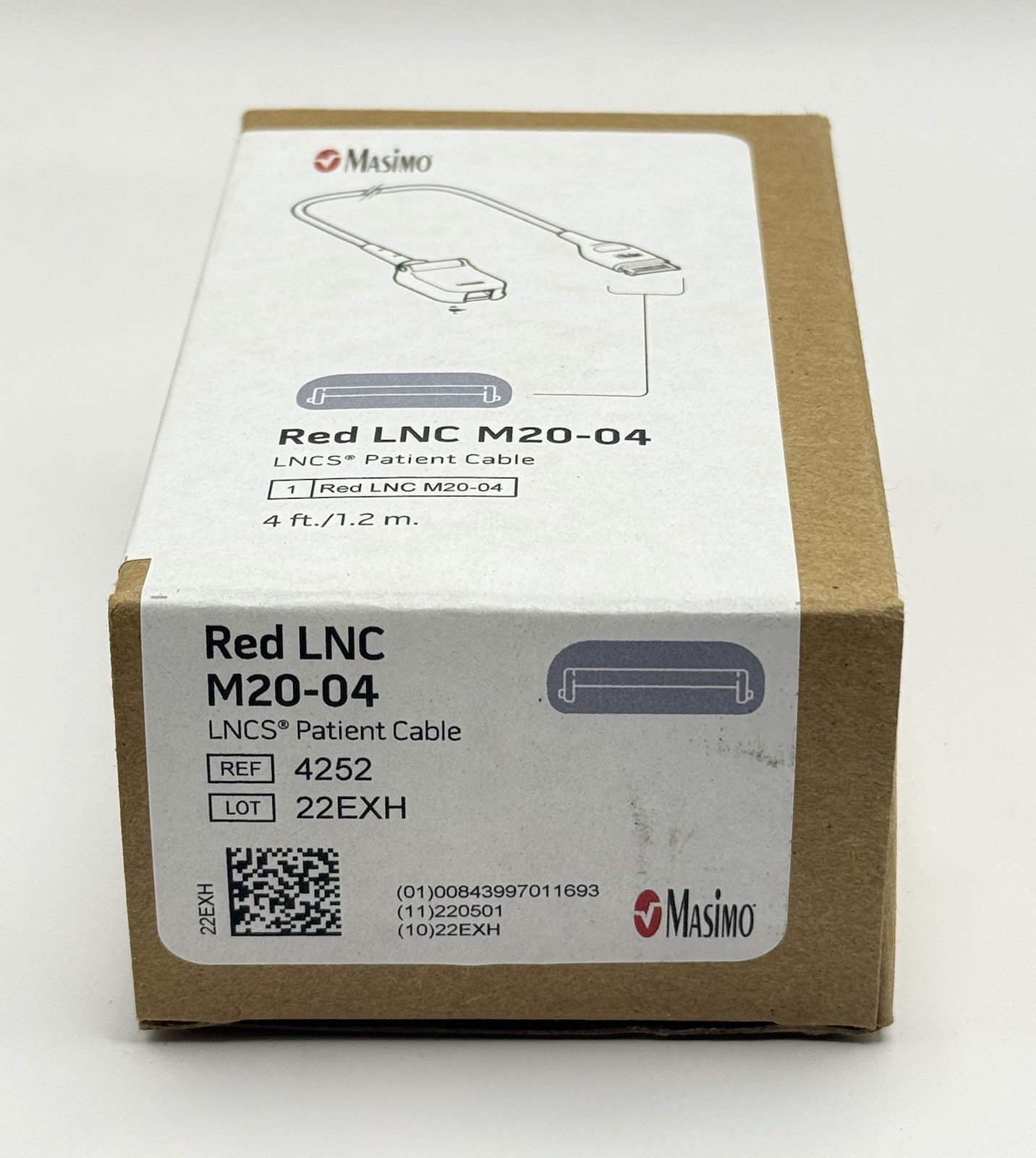 Masimo Red LNC M20-04 LNCS Patient Cable (REF: 4252)