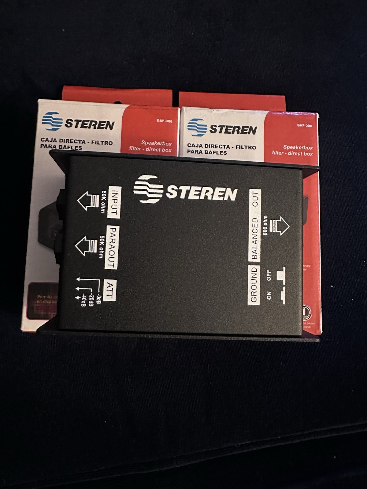 Steren Direct Box With Grd Lift, Pad, Caja Directa, Filtro Para Bafles BRAND NEW