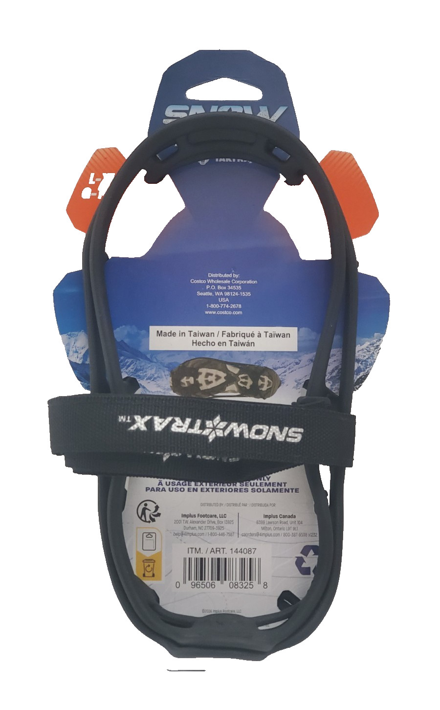 Snow Trax Snow Shoes Foot Traction Snow Ice Size L/XL  Men's 8-12 Women's 9.5 +