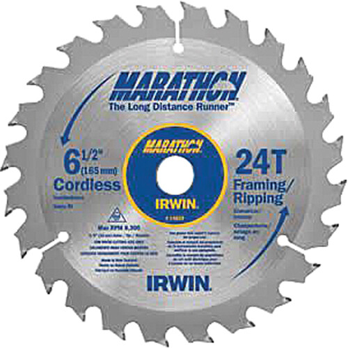 Irwin 14015 5-3/8in. 18-Tooth Framing/Ripping Marathon Cordless Circular Saw