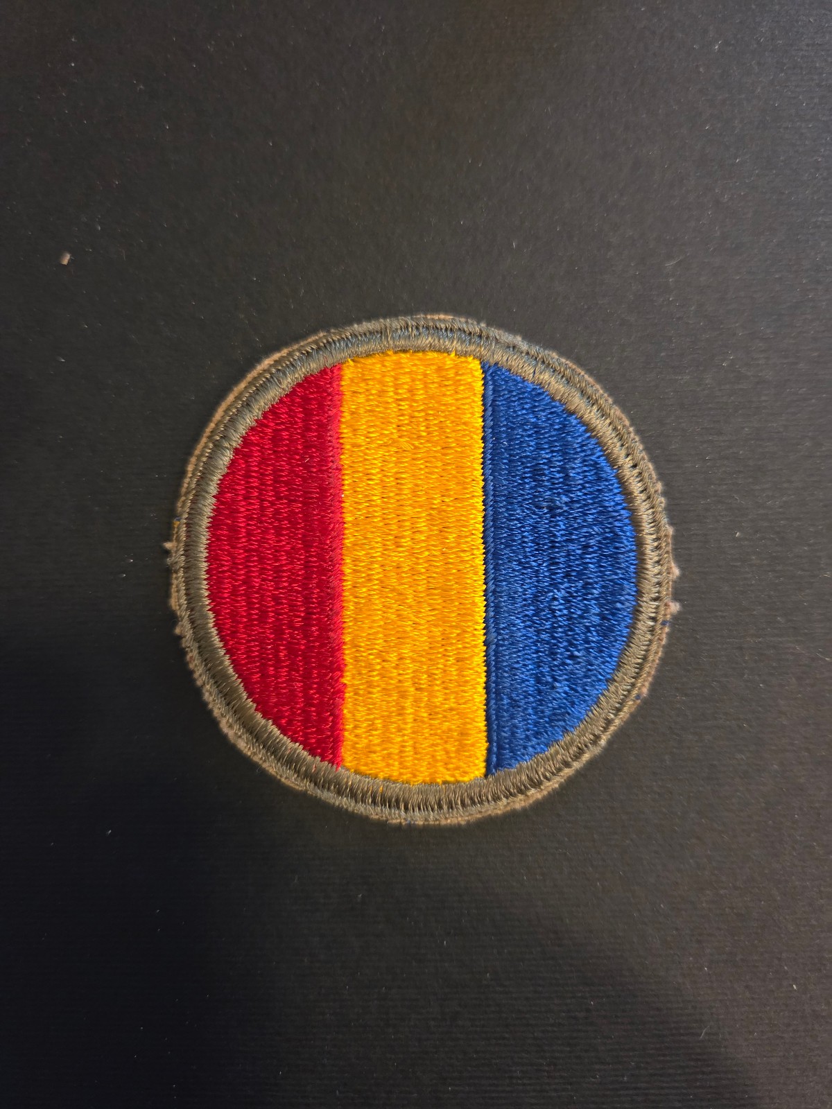 US Army Replacement and School Command SSI patch cut edge WWII WW2