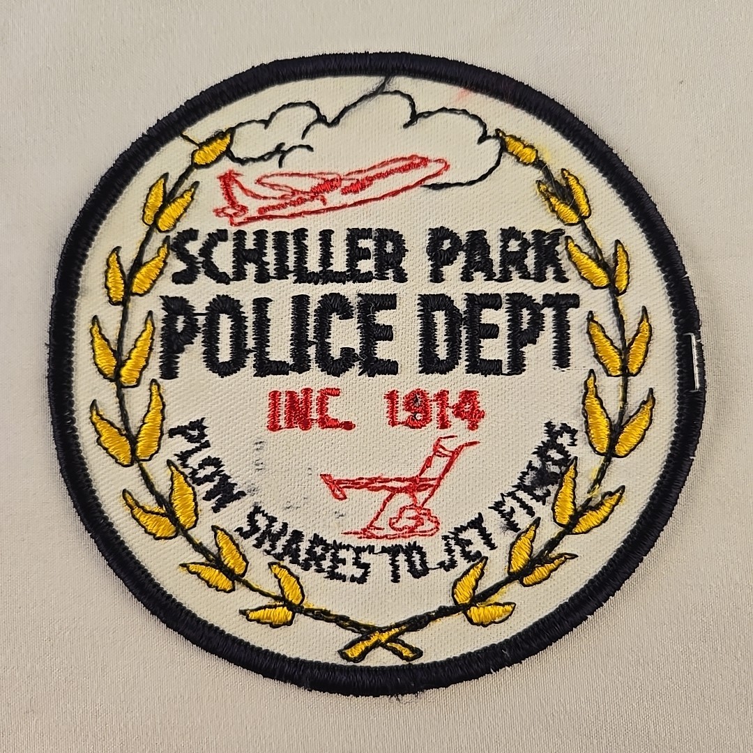 Schiller Park Police Illinois Fabric Patch Free Shipping