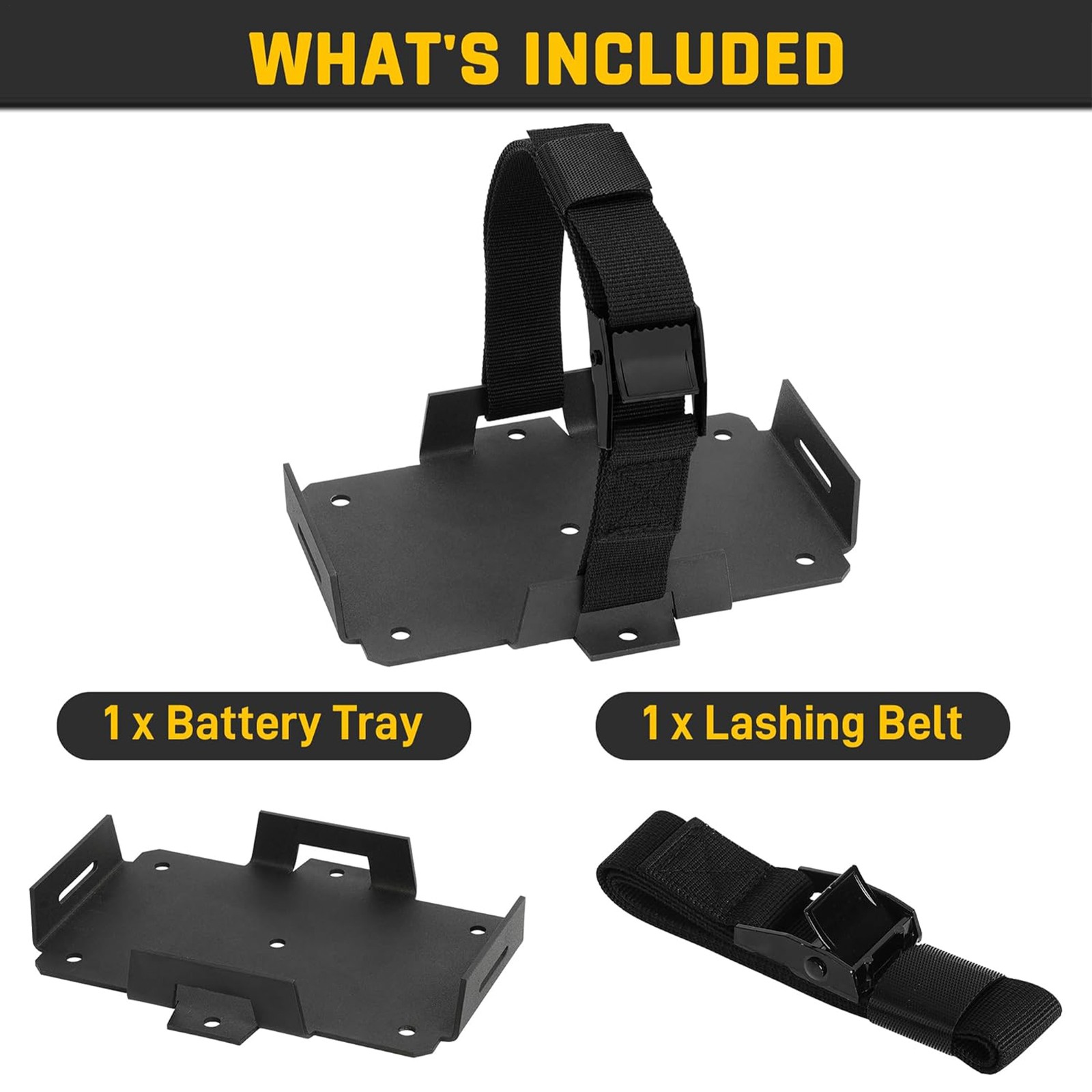 Small Battery Tray Adjustable Battery Storage Holder Box Automotive Helpful