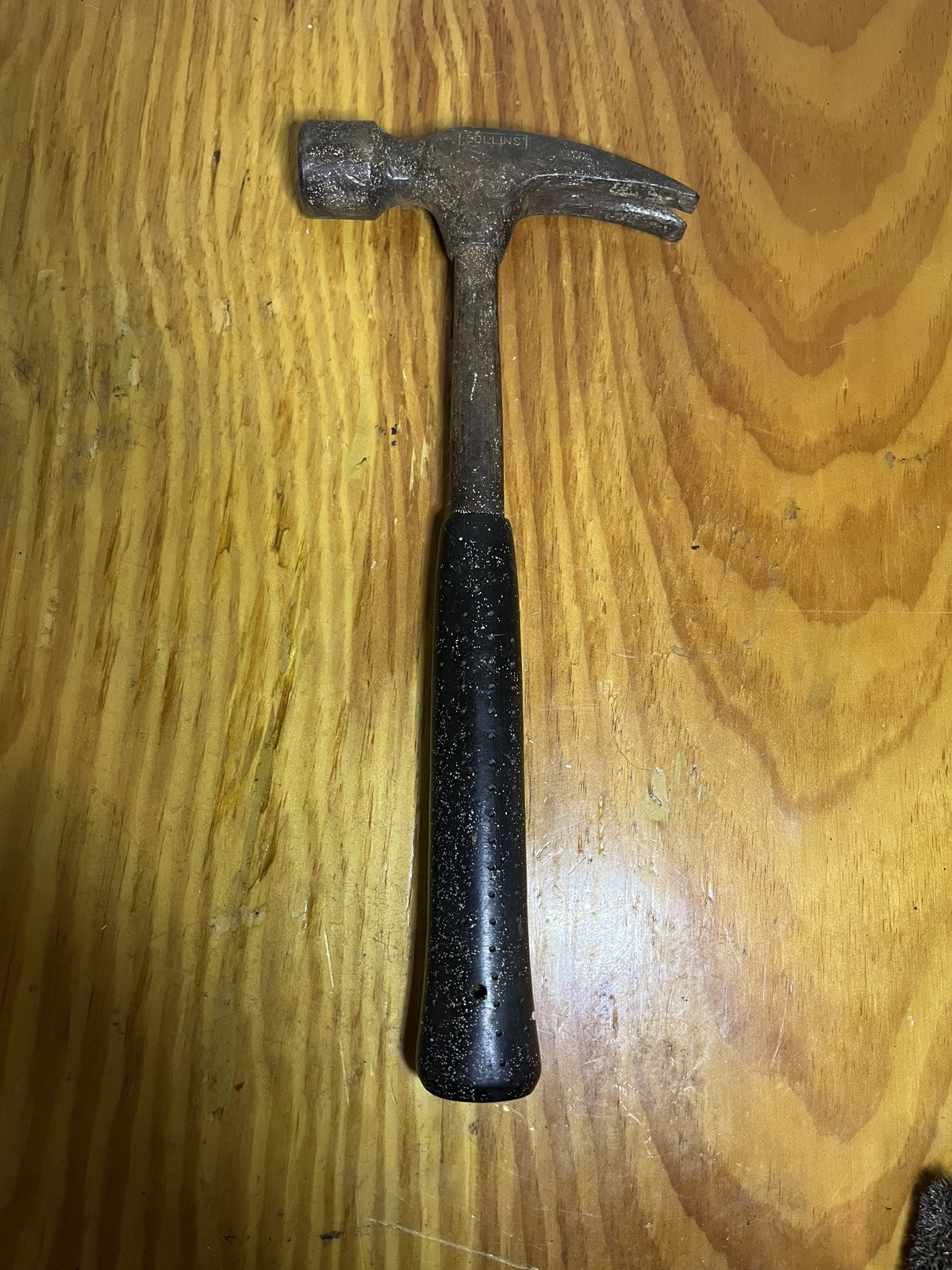 Collins Straight Claw Leather Grip All Metal Hammer