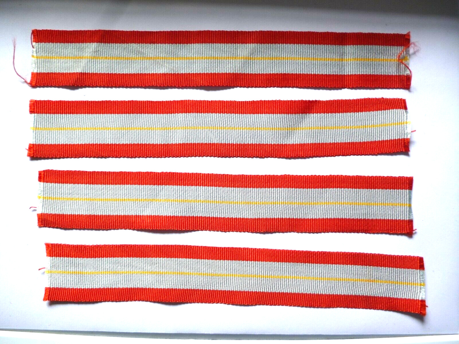 4X MEDAL RIBBONS LOT 3.