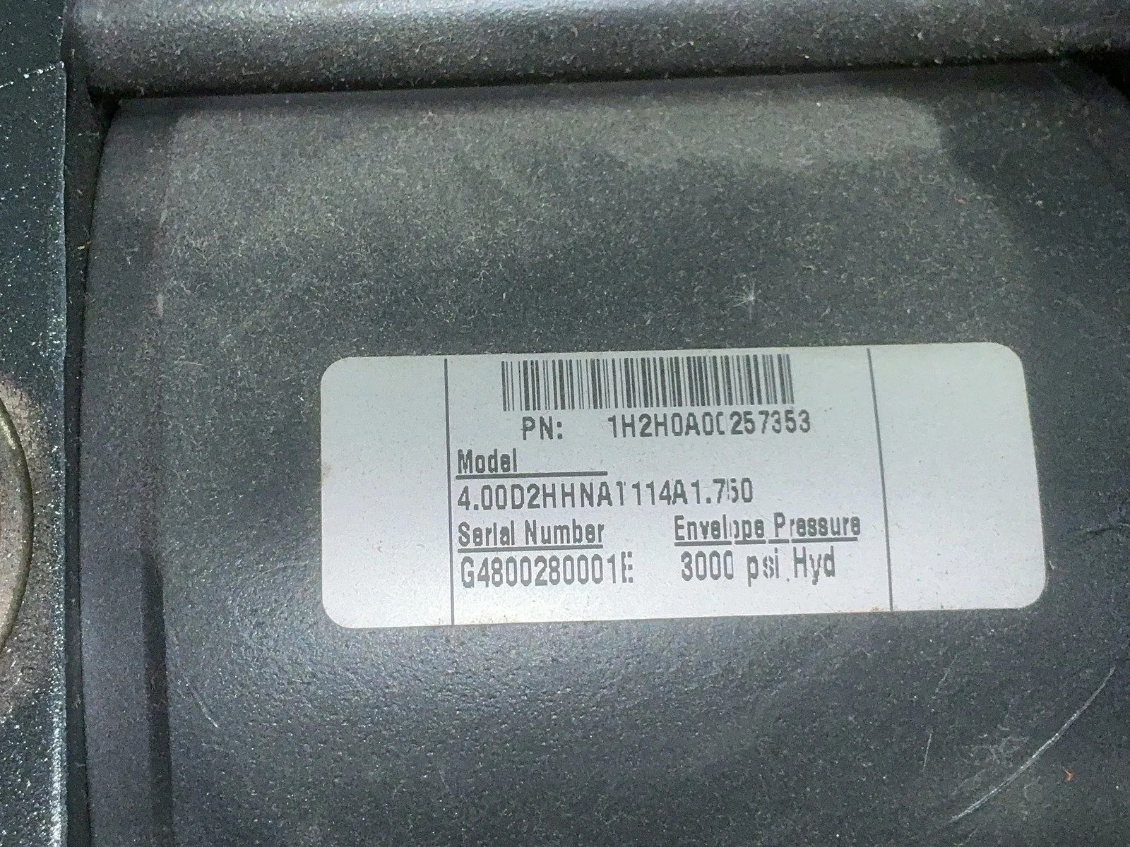 PARKER CYLINDER 4.00D2HHNA1114A1.750