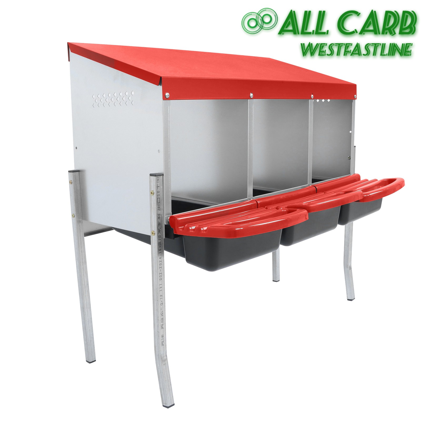 3 Holes With Metal Legs Roll Out Laying Eggs Nesting Box Chicken Nesting Boxes