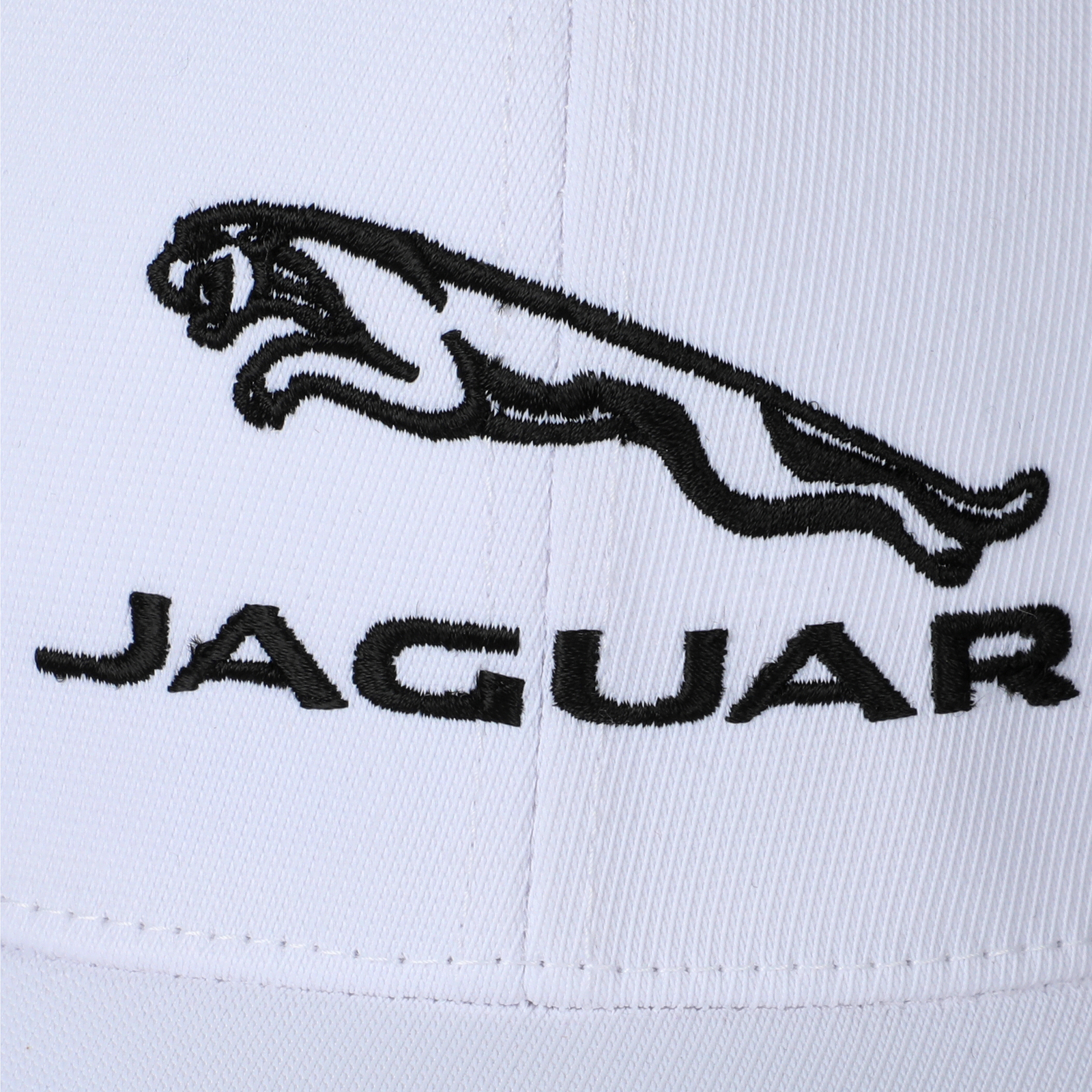 Jaguar White Strapped Cap Adjustable