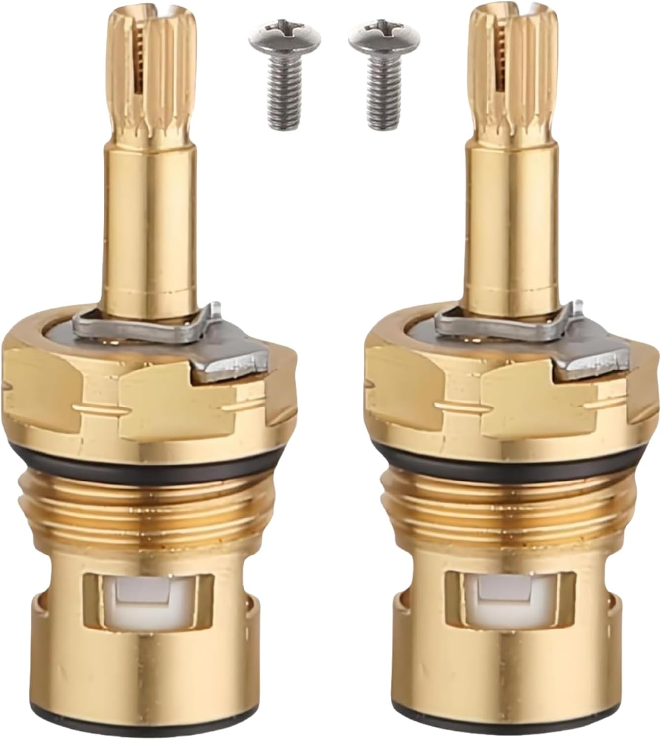 2 Pack Replacement Cartridge for American Standard Faucets - Compatible Brass