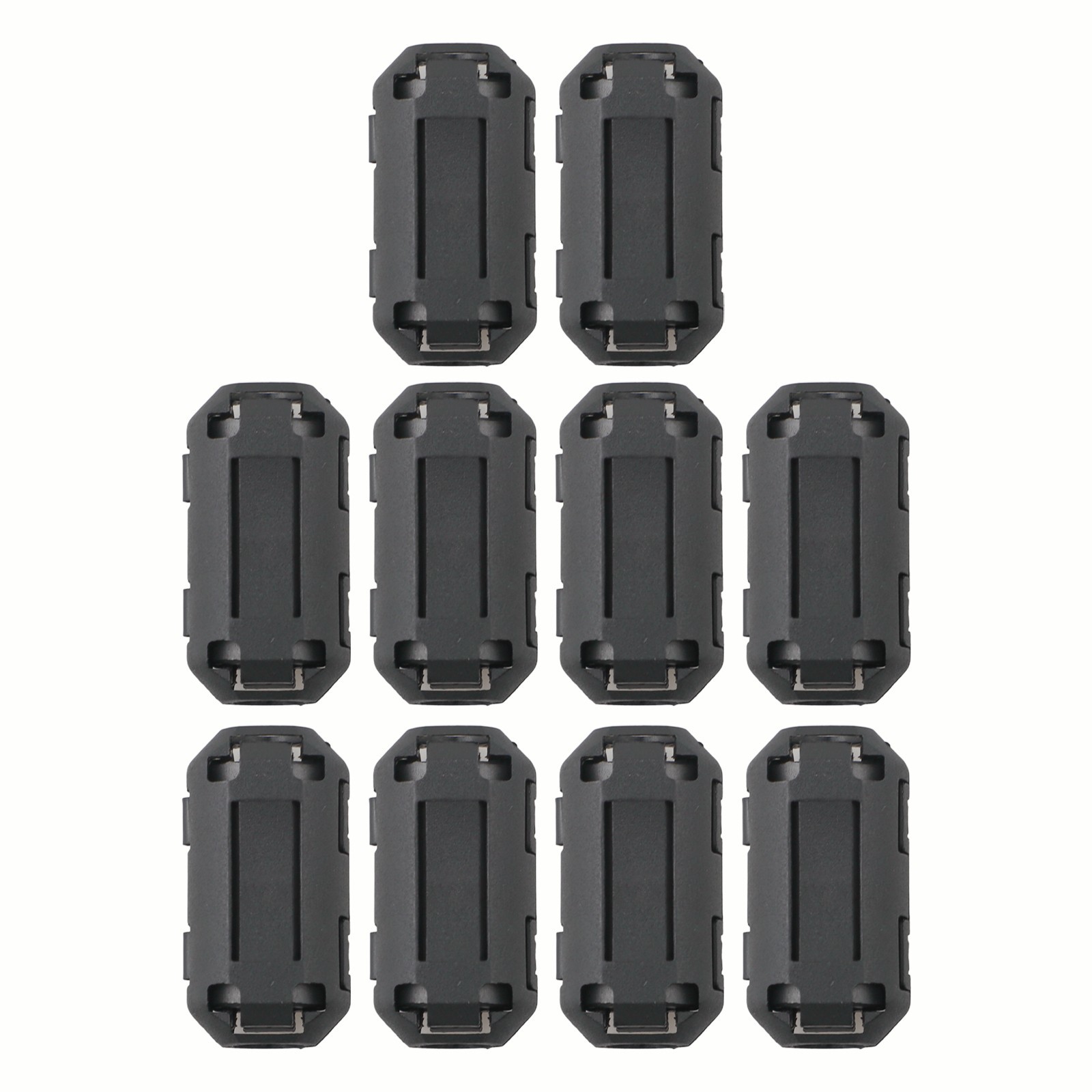 Ferrite Ring Core Cable Clip 7mm Inner Diameter 10 Pcs Reduce Interference
